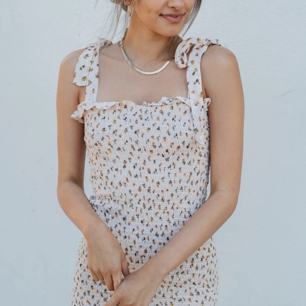 Free People Intimately Bella Smocked Dress